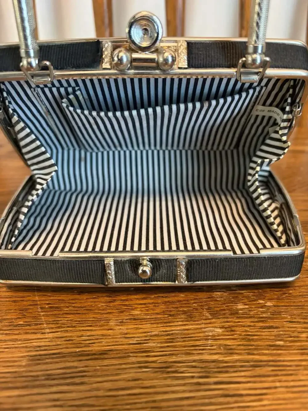 Martini Novelty Cocktail Print Hard Clutch Handbag